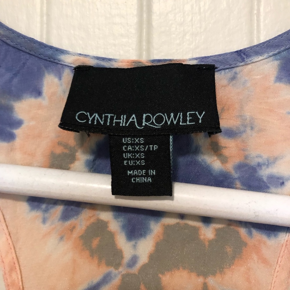 CYNTHIA ROWLEY 100% Silk Racer Back - Picture 2 of 3